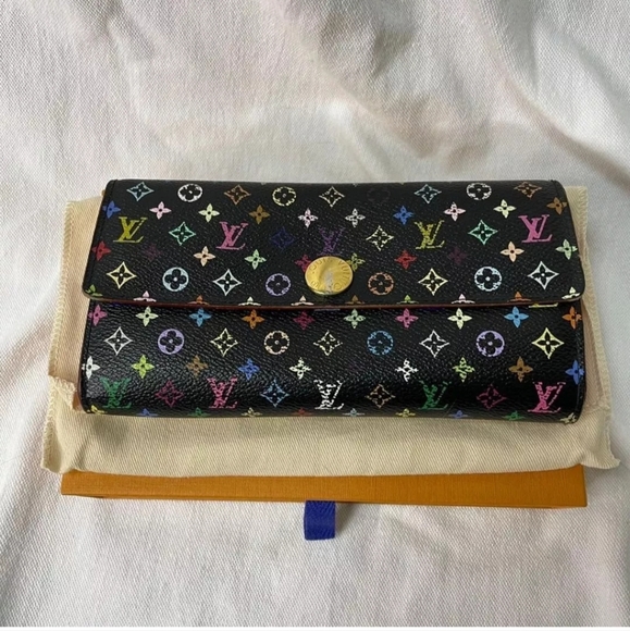 Louis Vuitton multicolored black wallet - Picture 14 of 15